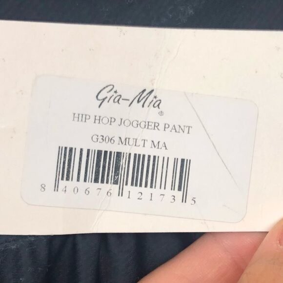 Gia Mia Hip Hop Dance Jogger Graffiti Spray Paint Pant Size Medium NWT - Picture 12 of 13